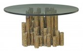 LOU BLASS BRUTALIST GLASS-TOP