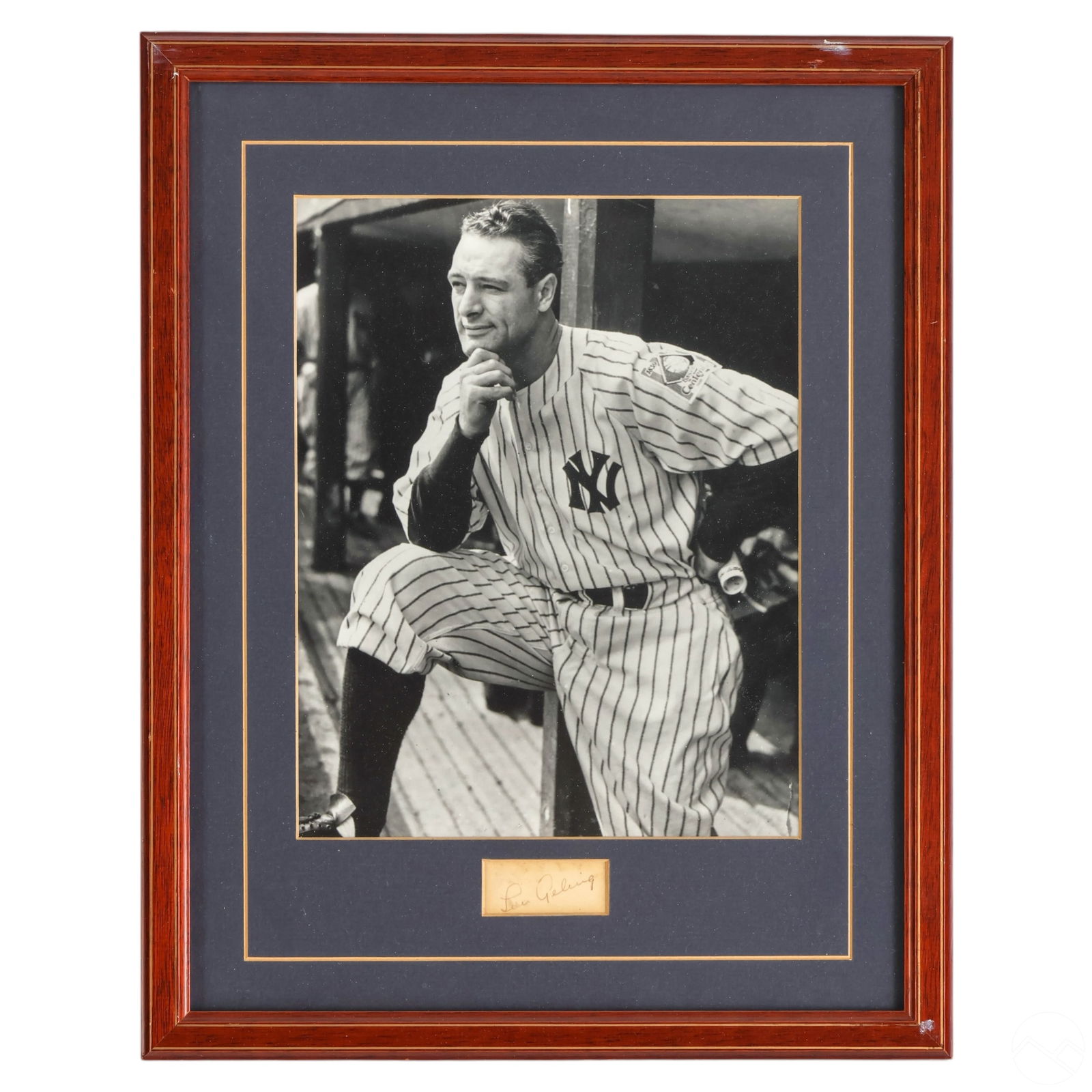 LOU GEHRIG BASEBALL SPORTS B&W