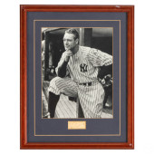 LOU GEHRIG BASEBALL SPORTS B&W