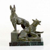 LOUIS ALBERT CARVIN BRONZE FIG