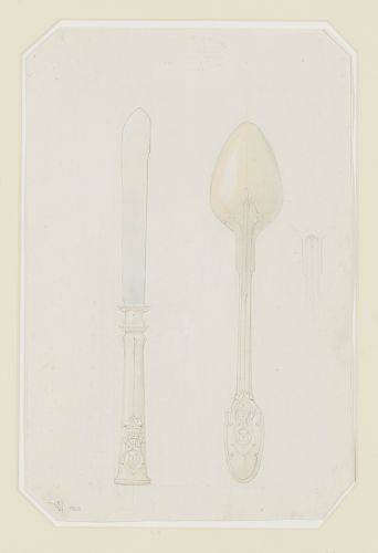 LOUIS BACHELET, KNIFE & SPOON,