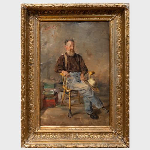 LOUIS BETTS (1873-1961): OLD MAN IN