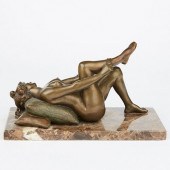 LOUIS CHALON "RECUMBENT FEMALE
