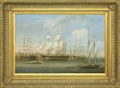 LOUIS DODD OIL ON PANEL "WHALE