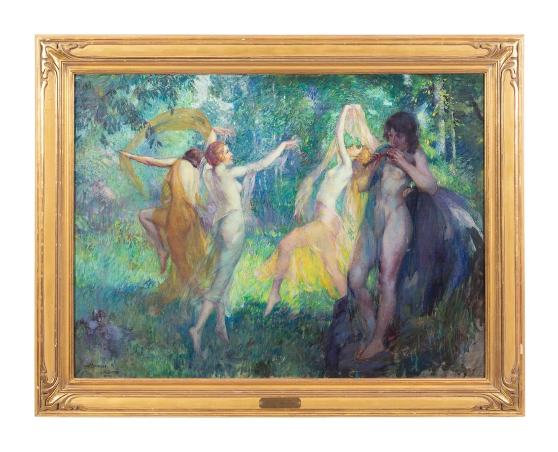 LOUIS F. BERNEKER, 'PAN WITH WOOD