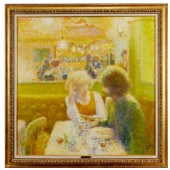 LOUIS FABIEN, LARGE OIL ON CAN