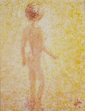 LOUIS FABIEN, NUDE OIL ON CANV