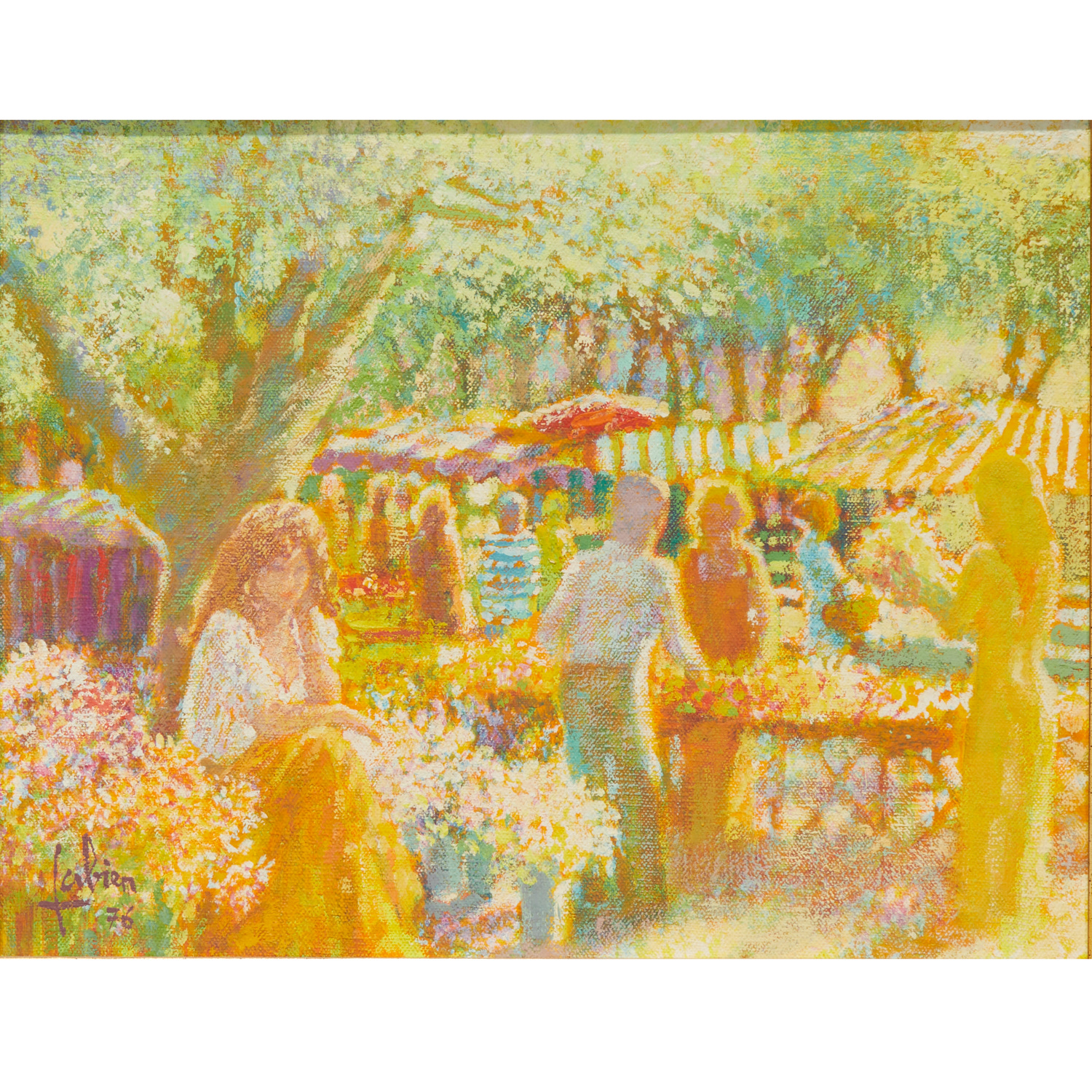 LOUIS FABIEN, OIL ON CANVAS, 1976