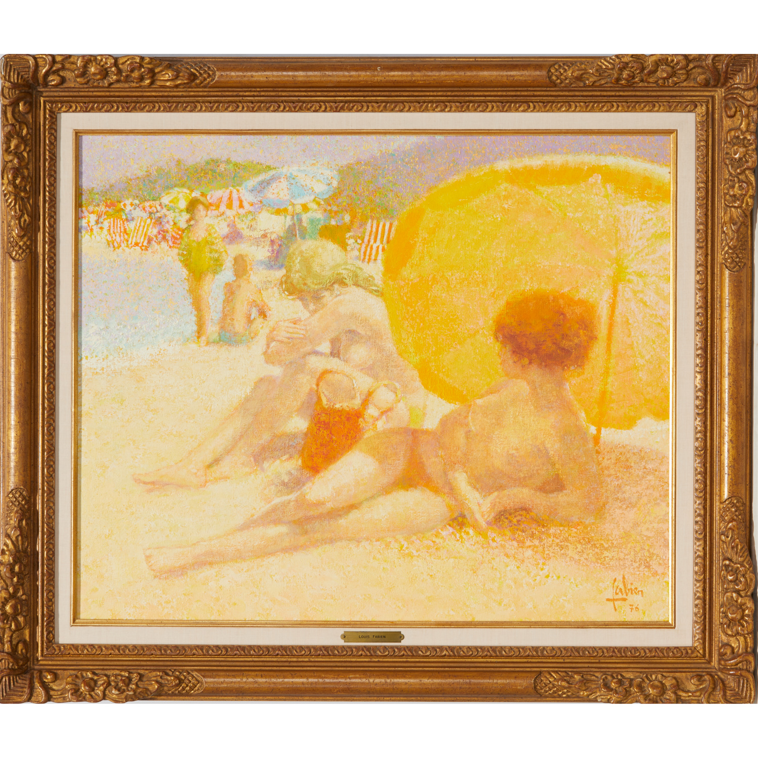 LOUIS FABIEN, OIL ON CANVAS, 1976