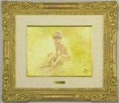 LOUIS FABIEN OIL ON CANVAS NUD