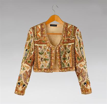 Louis Feraud cropped beaded jacket