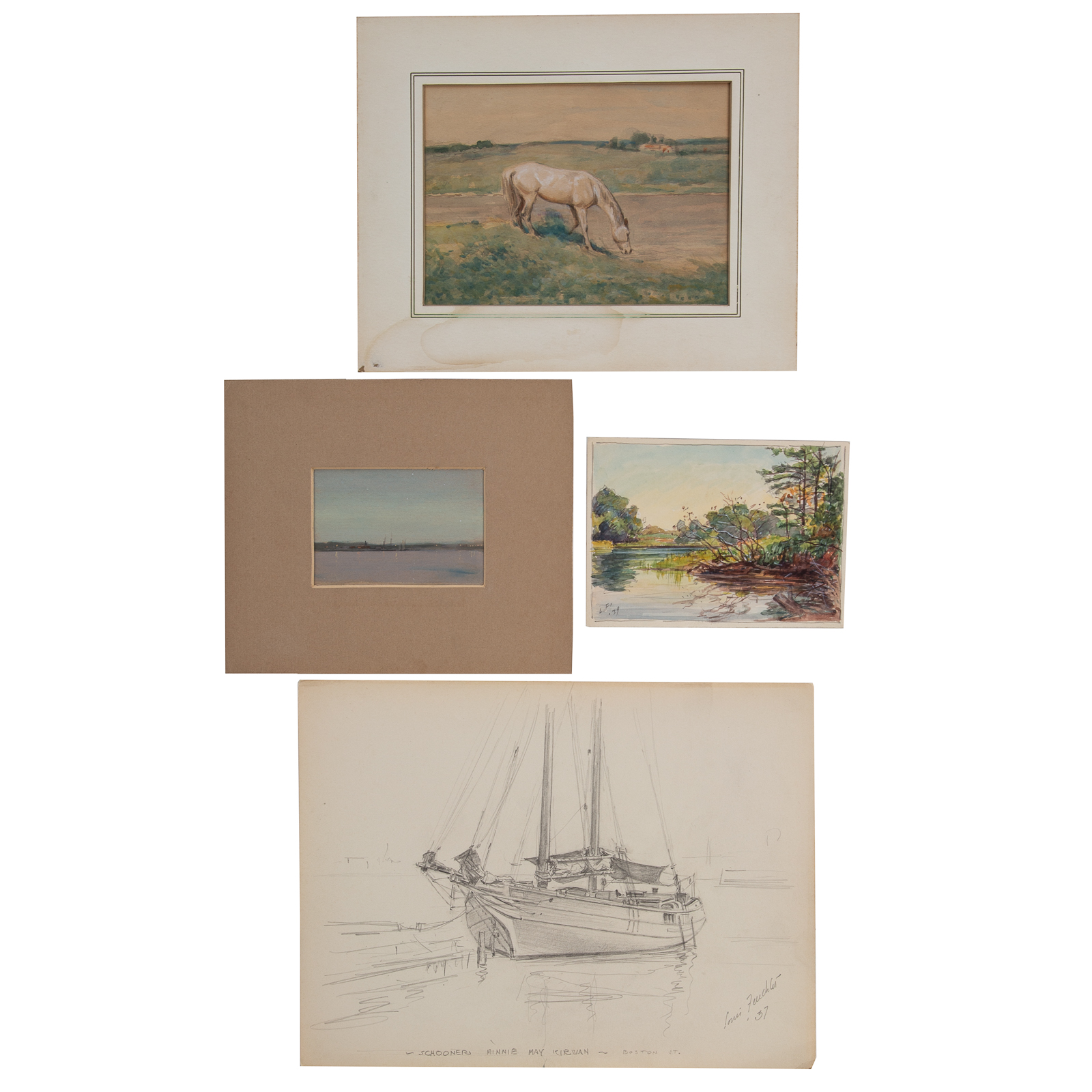 LOUIS FEUCHTER. FOUR ASSORTED