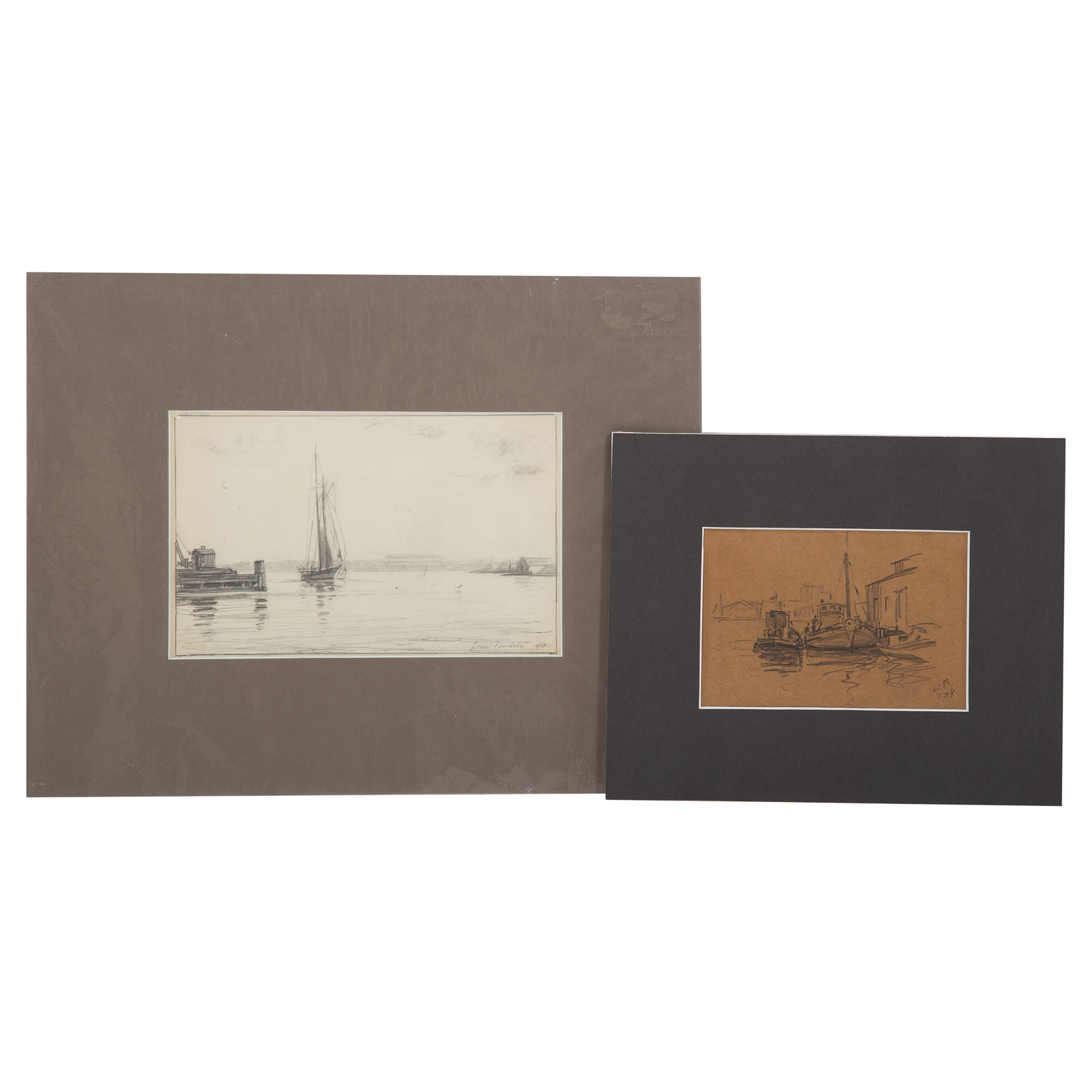 LOUIS FEUCHTER. TWO GRAPHITE