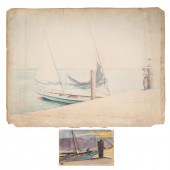 LOUIS FEUCHTER. TWO UNFRAMED A