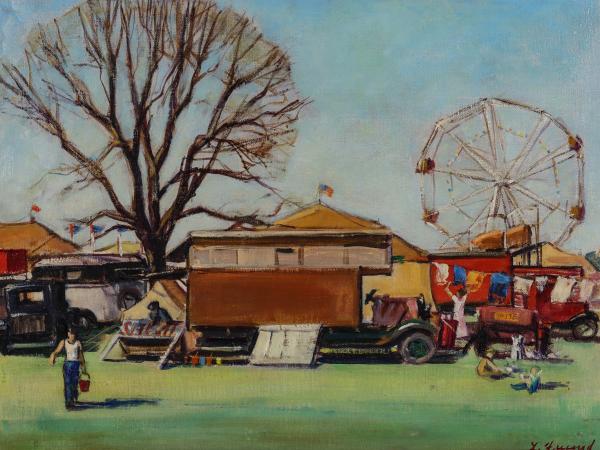 LOUIS FREUND (1905-1999) OIL ON