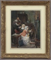 Louis Haghe ''The Art Critics'