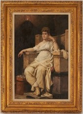 LOUIS HECTOR LEROUX O/B PAINTI