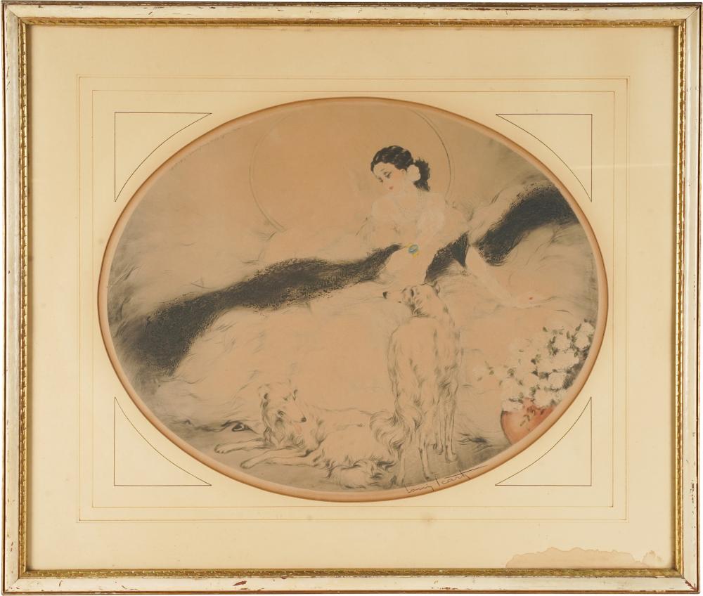 LOUIS ICART (1888 - 1950): "LA DAME