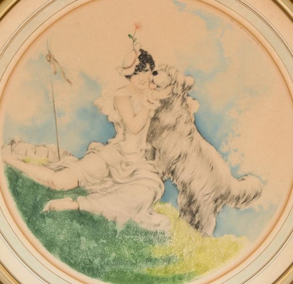 LOUIS ICART (1888-1950) PENCIL