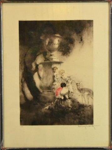 LOUIS ICART AQUATINT ON
