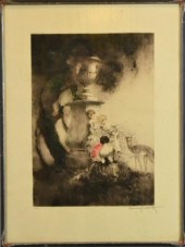 LOUIS ICART AQUATINT ON PAPERD