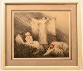 LOUIS ICART COLOR ETCHING "CLO
