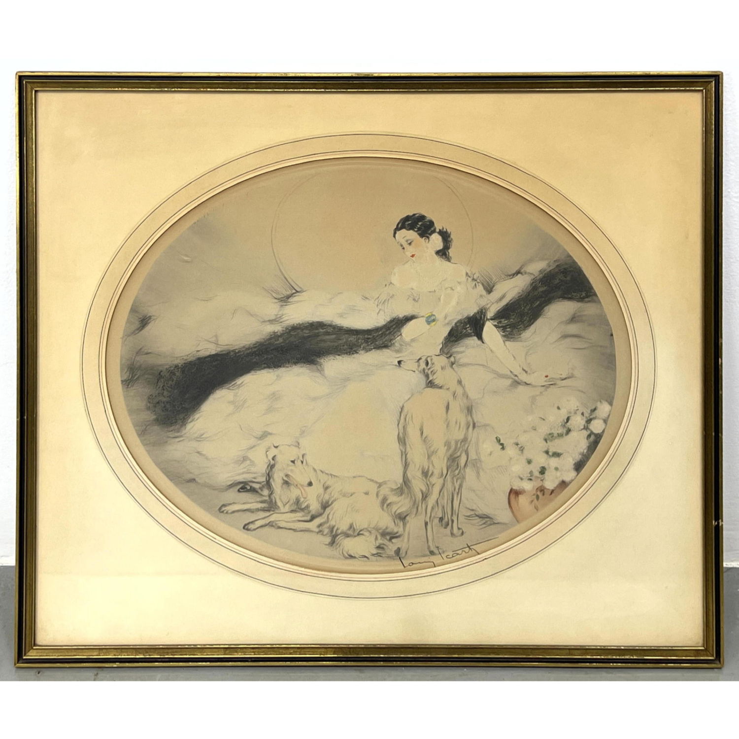 LOUIS ICART Dry point Etching