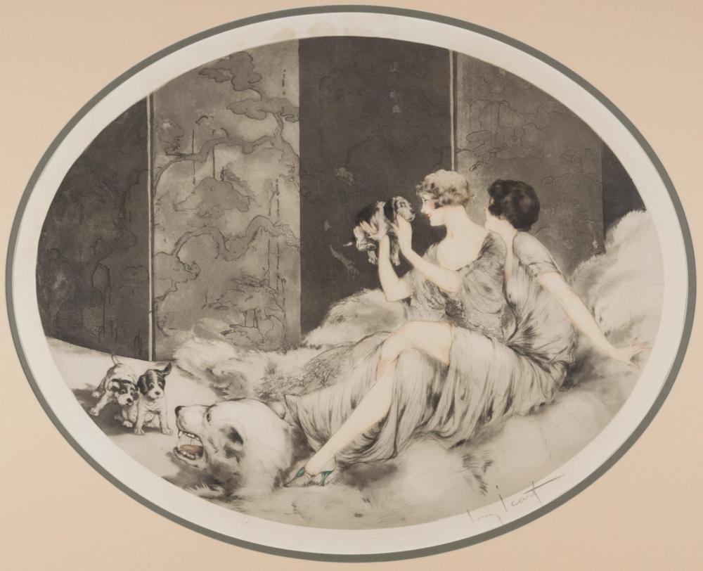 LOUIS ICART ETCHING AND