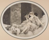 LOUIS ICART ETCHING AND AQUATI