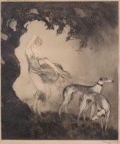 LOUIS ICART ETCHING AND AQUATI