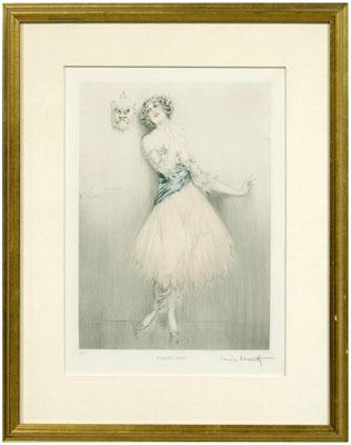 Louis Icart etching (French,