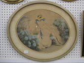 Louis Icart Etching ''Hydrange