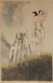 LOUIS ICART ETCHING WITH AQUAT