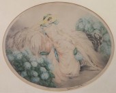 LOUIS ICART ETCHING WITH AQUAT