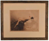LOUIS ICART 'EVE' AQUATINT ETC