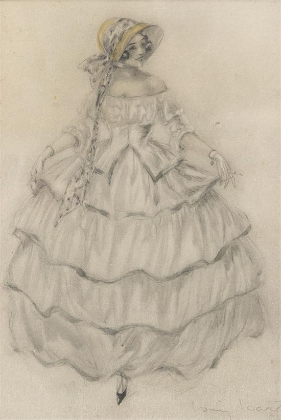 Louis Icart (French 1888-1950) Lady