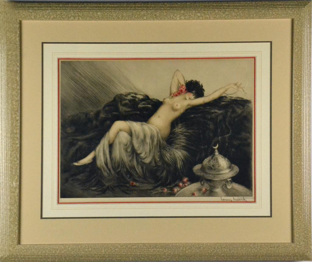 Louis Icart Hand-colored Etching of