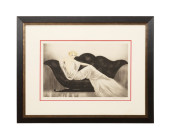 LOUIS ICART 'LE SOFA' FIGURAL