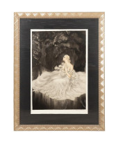 LOUIS ICART 'LILIES' C. 1934 S