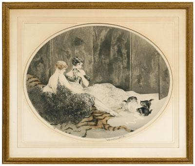 Louis Icart print (French,