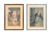 LOUIS ICART TWO ETCHINGS 'THE