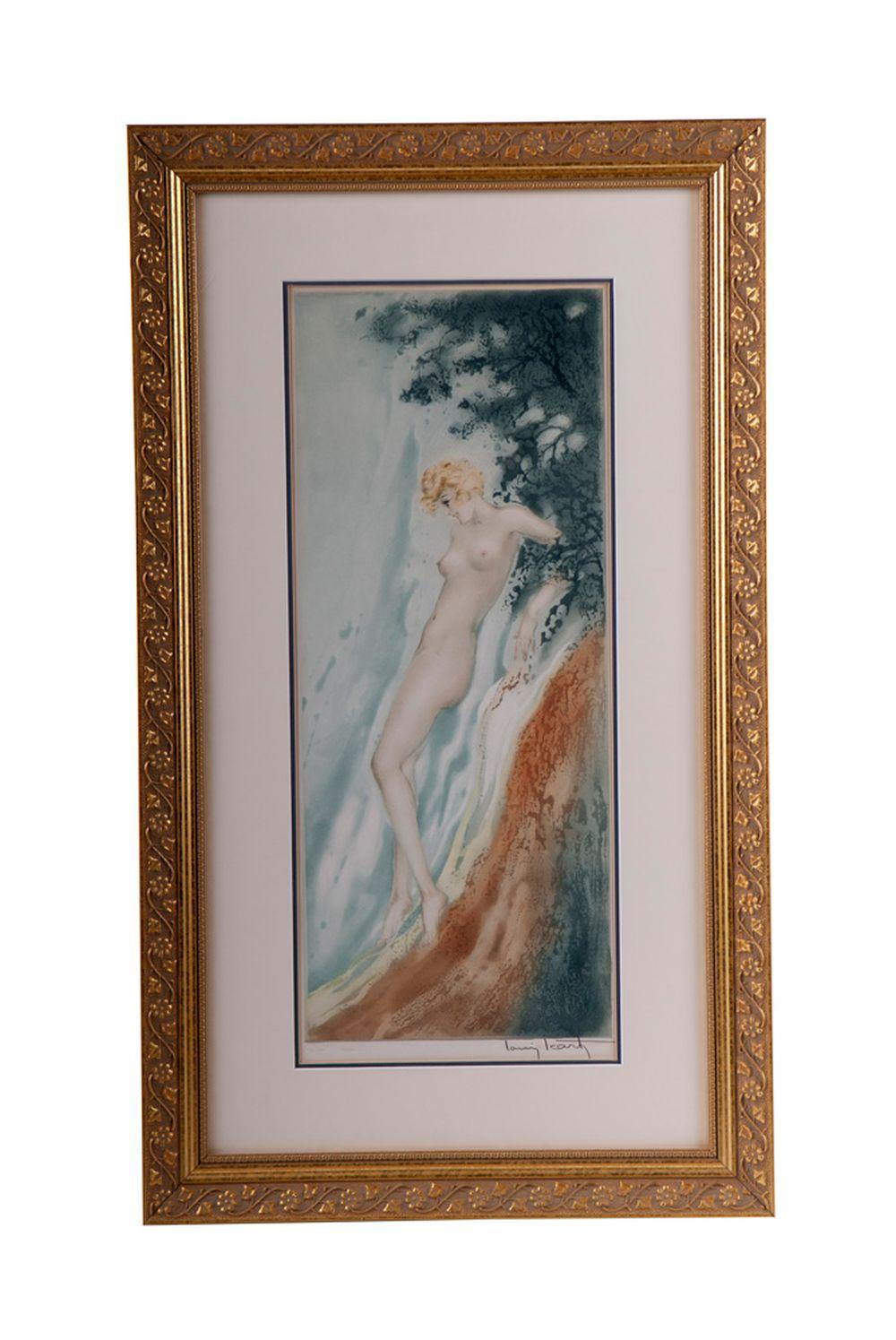 LOUIS ICART: "WATERFALL"circa