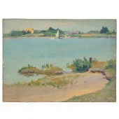 LOUIS J. FEUCHTER. BY THE LAKE