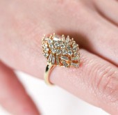 LOUIS J MEYER 14K YG DIAMOND R