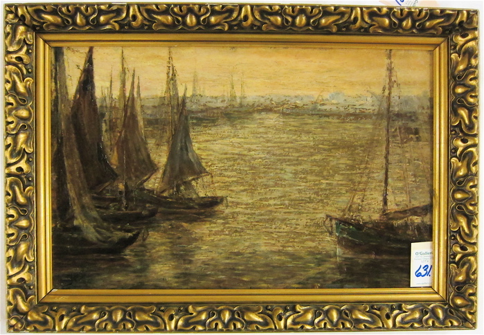 LOUIS JOTTHIER OIL on mahogany wood