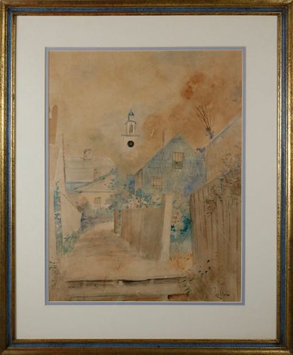 LOUIS KINNEY HARLOW WATERCOLOR
