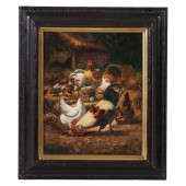LOUIS LANG 1814-1893 ANTIQUE F