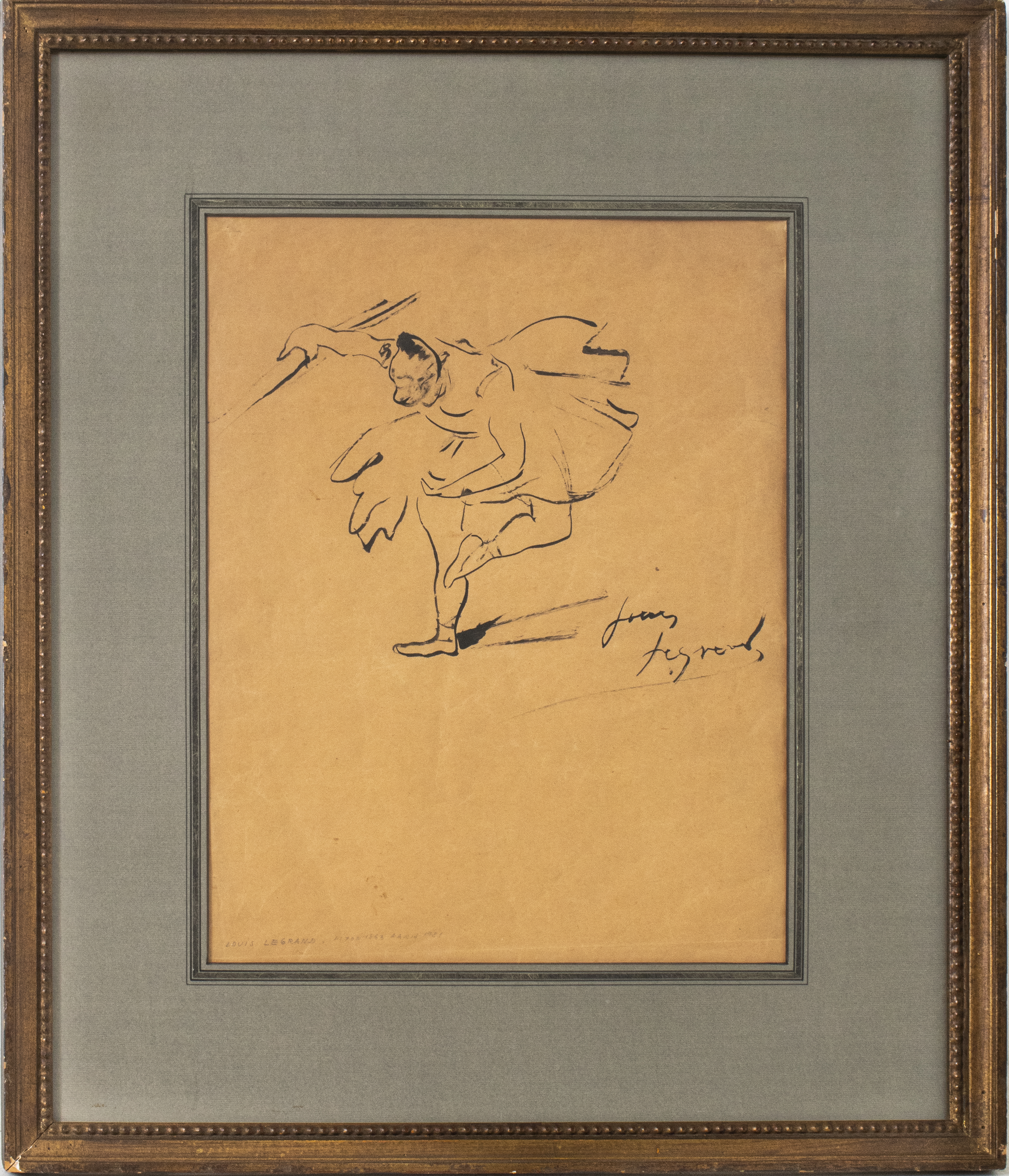 LOUIS LEGRAND "STUDY OF A BALLET