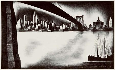 Louis Lozowick DISTANT MANHATTAN