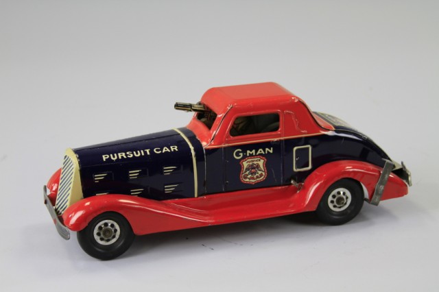 LOUIS MARX PURSUIT CAR Pressed